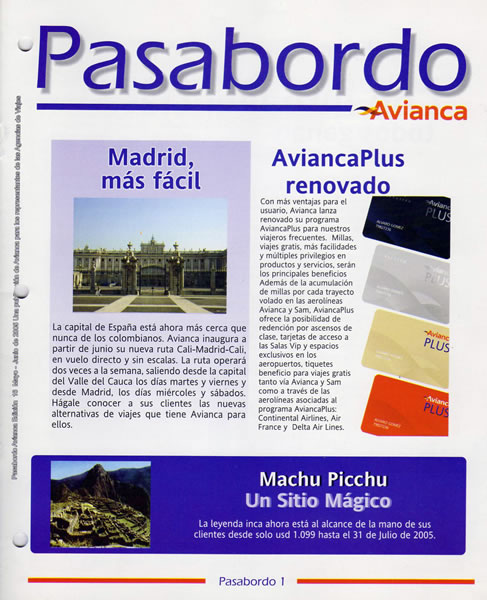 Revista Pasabordo — diseño gráfico y diagramación editorial. — Avianca, Diseño Gráfico