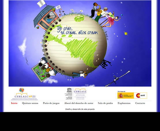Sitio web con juegos interactivos. — Yo Creo Tu Creas, Diseño Web