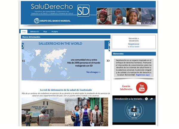 Diseño y desarrollo de sitio web. — Saluderecho, Diseño Web